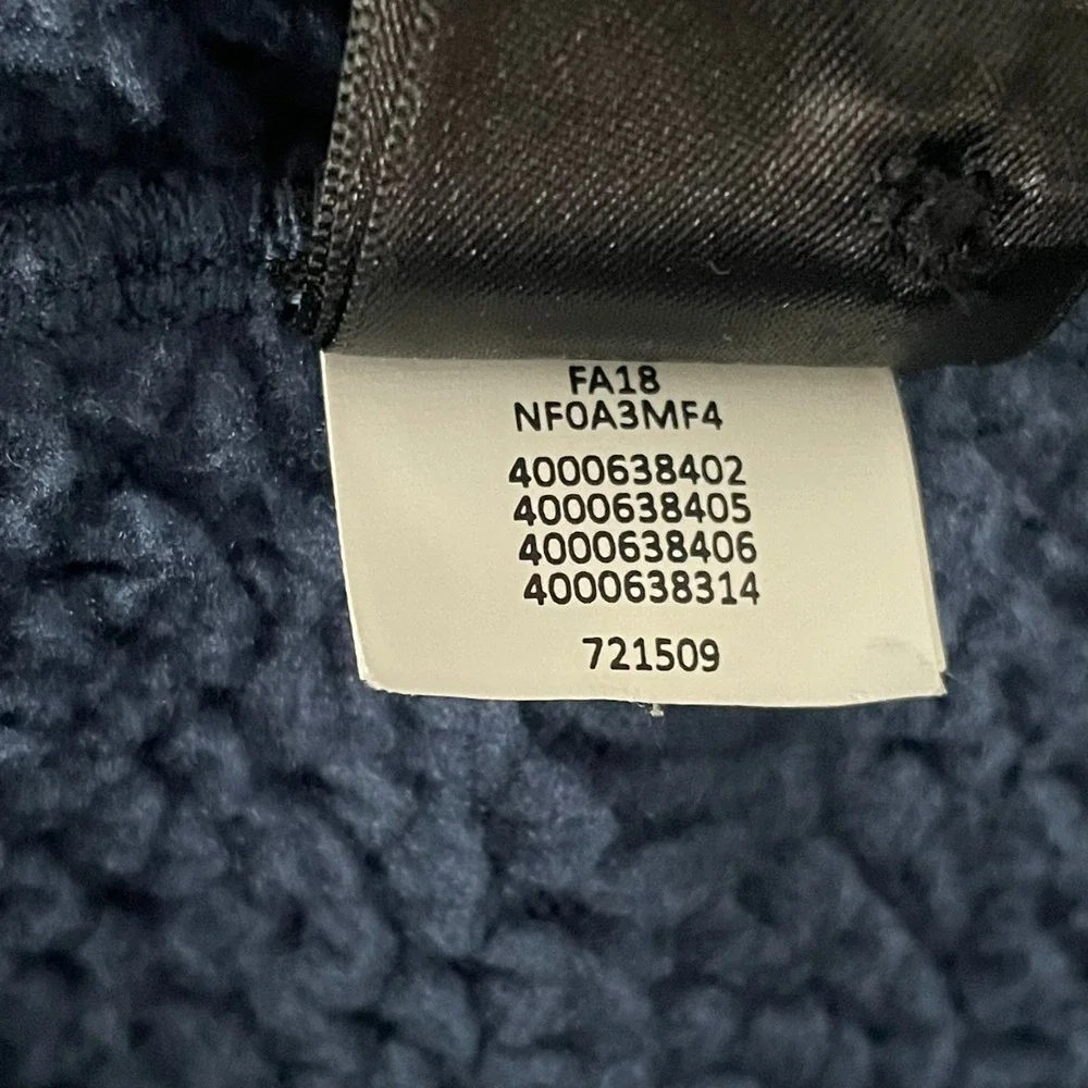 The North Face Blue Front Range Fleece‎ Full Zip Hooded Jacket | Mens Large
